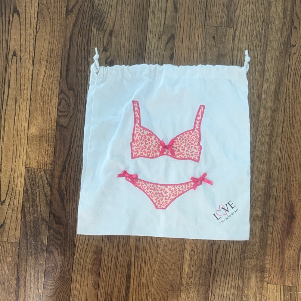 Victoria's Secret Pink Heart Print Bag